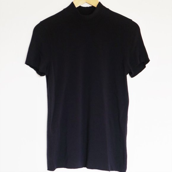 Kit + Ace Navy Short Sleeve Turtleneck - Picture 1 of 7